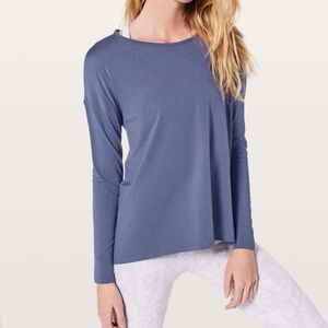 Lululemon Back To It Long Sleeve Moody Blues